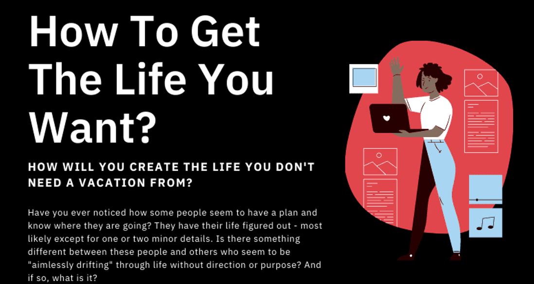 how to get the life you want infographic